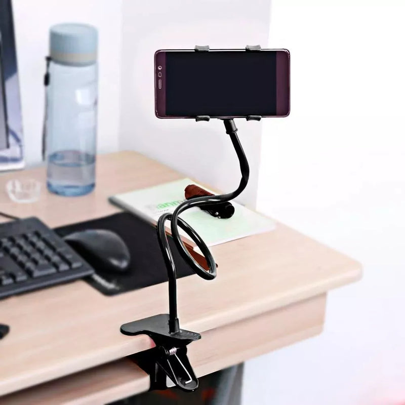 Suporte Para Celular De Mesa Cama Universal Articulável Giratório 360 Suporte De Preguiça Com Garra