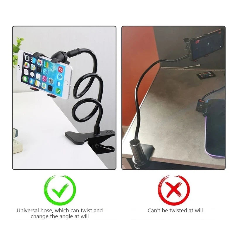 Suporte Para Celular De Mesa Cama Universal Articulável Giratório 360 Suporte De Preguiça Com Garra