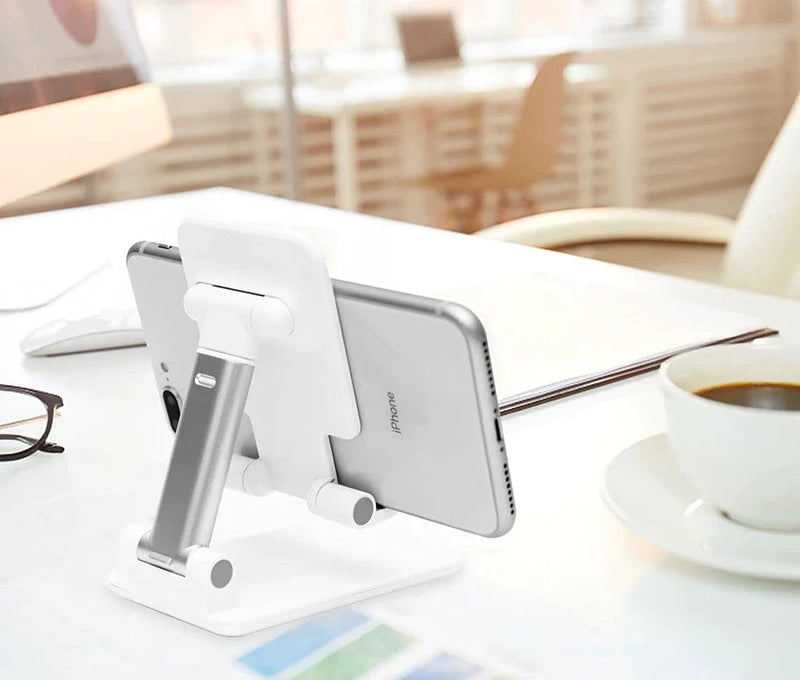 PROMOÇÃO！Atualizar！Suporte Para Celular e Tablet Dobrável Portátil Ajustável Apoio Mesa