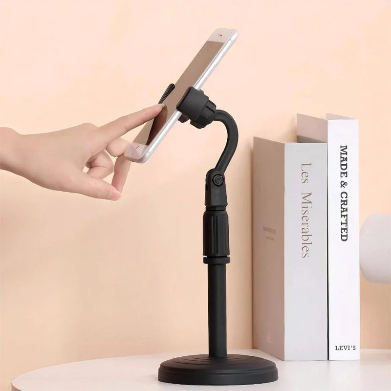 Suporte de Mesa para Celular Altura Ajustável Ângulo de 360º Universal e Prático