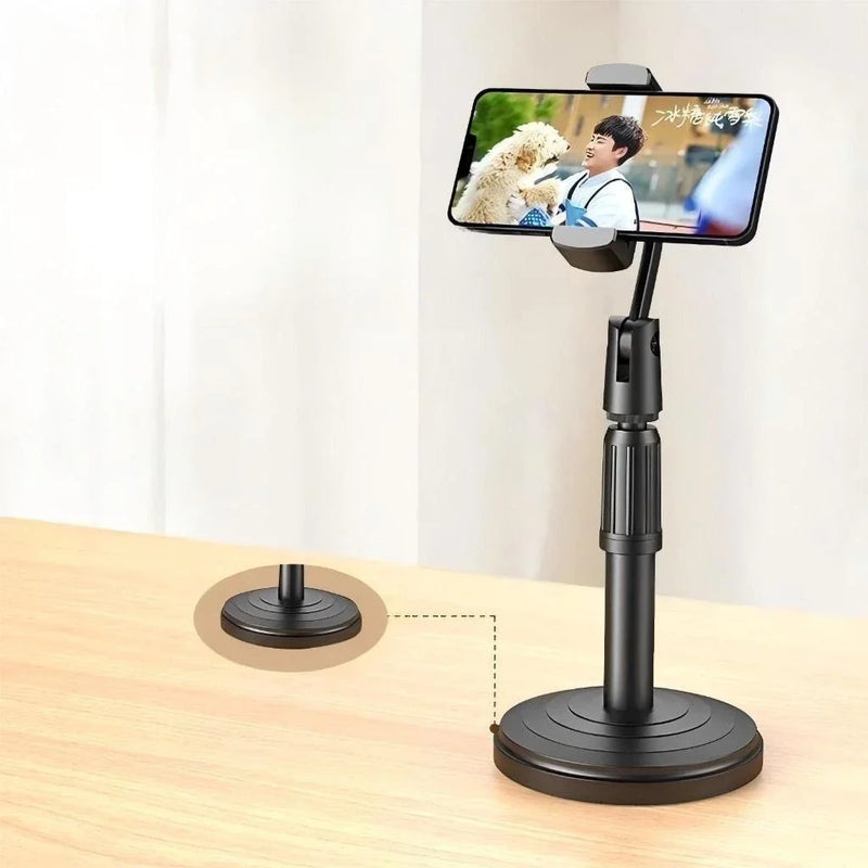 Suporte de Mesa para Celular Altura Ajustável Ângulo de 360º Universal e Prático